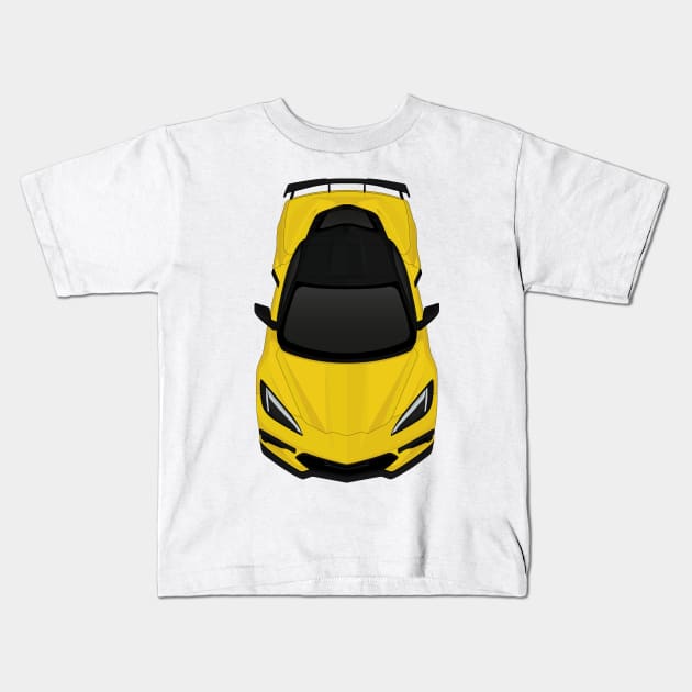 C8 Yellow Kids T-Shirt by VENZ0LIC